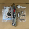 Meridian pen rechargeable acupoint massage tool with USB charger and multiple heads for home wellness.
